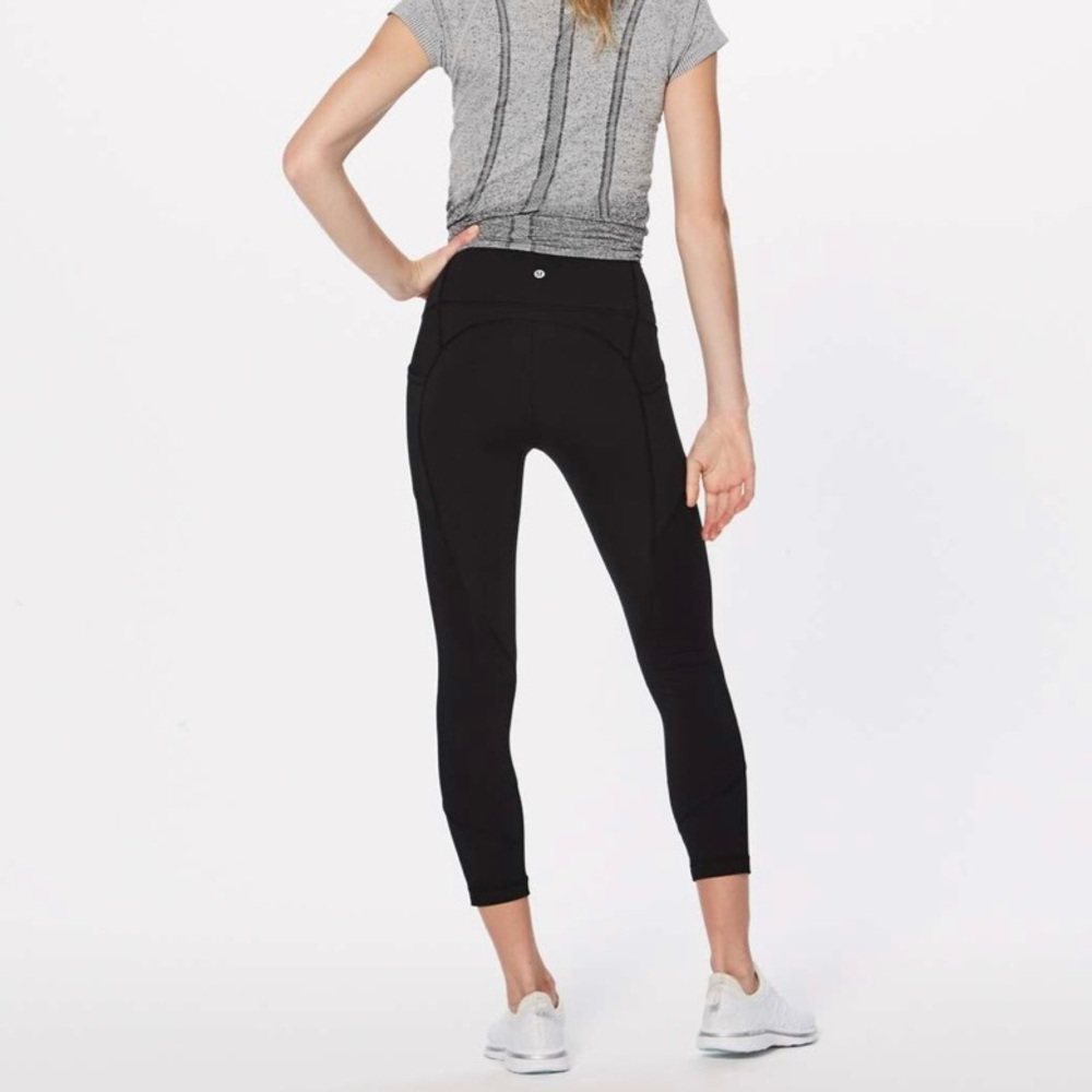 Lululemon All The Right Places Crop II *23" Inseam Women’s 8 Black Pockets - Picture 3 of 16